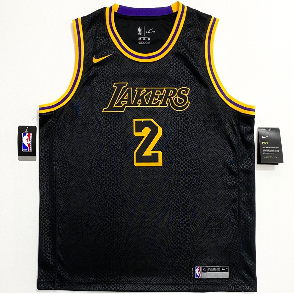 Nike Lonzo Ball Lakers Black Mamba Swingman Jersey